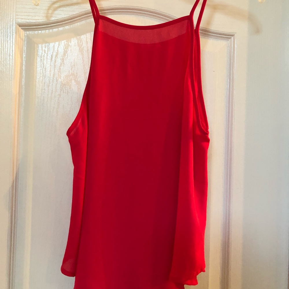 Bright Pink/Red Colored Tank Top